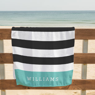 https://rlv.zcache.com/aqua_black_white_stripe_personalized_beach_towel-r_dna7l_307.jpg