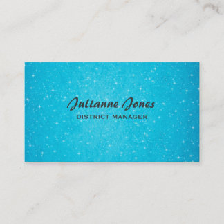 Aqua Bling Business Card