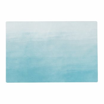 Aqua Bliss Watercolor Ombre   Placemat by peacefuldreams at Zazzle