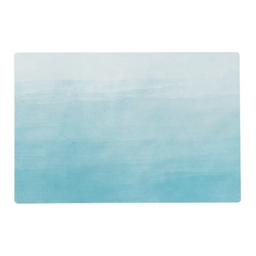 Aqua Bliss Watercolor Ombre   Placemat