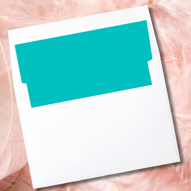 Aqua Blue – A Fresh and Playful Accent Envelope Liner (Creator Uploaded)