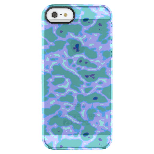 Aqua Blue Abstract Iphone case 11 (Back)