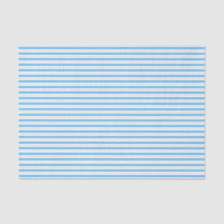 Aqua Blue and Gray Striped Tissue Paper