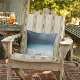 Aqua blue beach, sea, kings of summer outdoor pill outdoor pillow