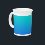 Aqua Blue  Beverage Pitcher<br><div class="desc">Style: Pitcher Quench even the biggest of thirsts with a custom pitcher from Zazzle. Made of bright white porcelain, this pitcher looks amazing with your designs, photos, and text. Dishwasher and microwave safe this pitcher is ready for your next party! Capacity: 19oz. Made of 100% white porcelain Dishwasher safe and...</div>
