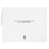 Aqua Blue Crocus Blooms Cards (Back Horizontal)