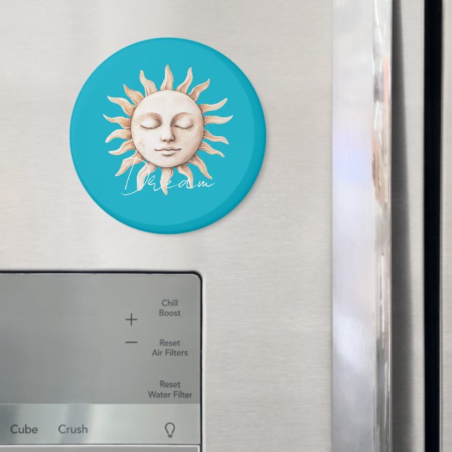 Aqua Blue dream Sicilian sun Magnet (In Situ (Fridge))
