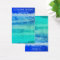 Aqua Blue Earring Necklace Jewelry Display Card