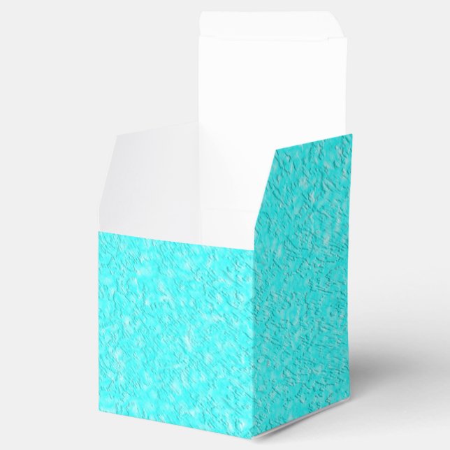 Aqua Blue Favor Boxes (Opened)