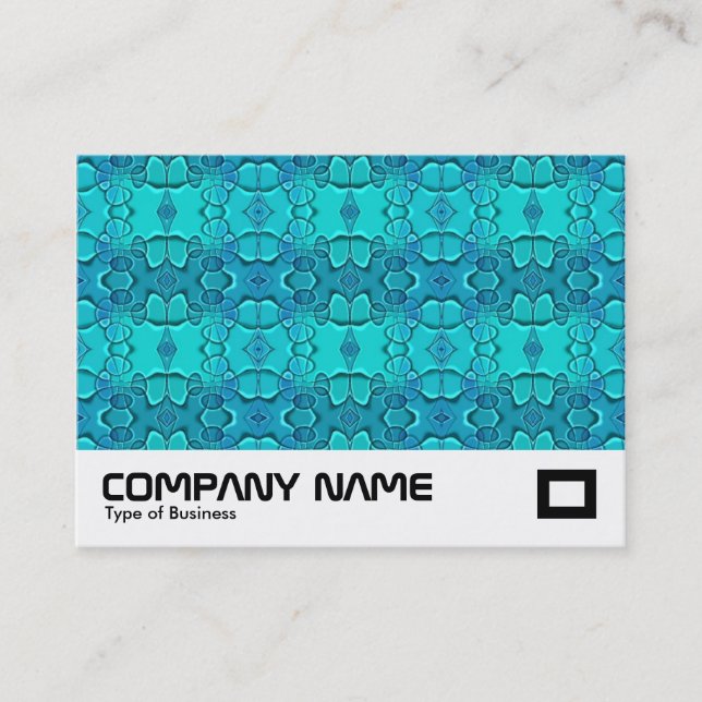 Aqua Blue Fesival Business Card (Front)