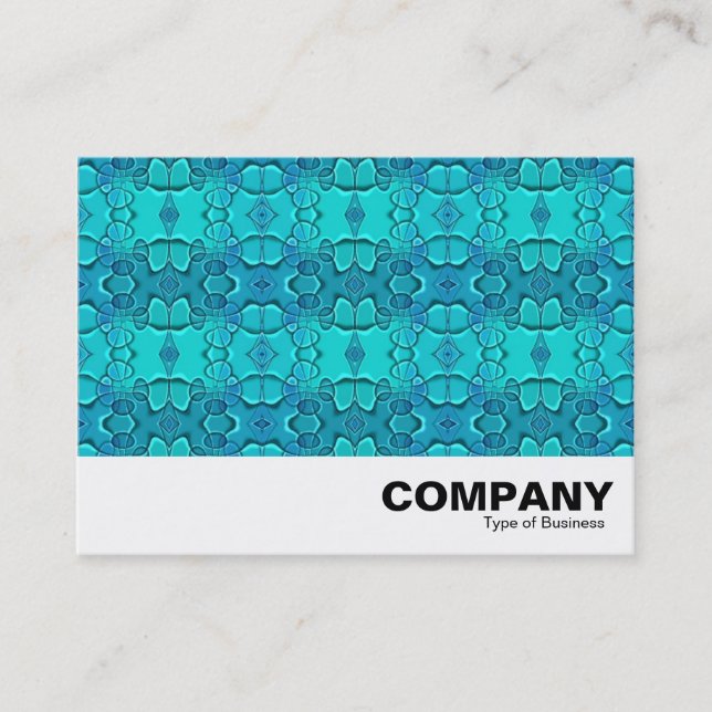 Aqua Blue Festival Business Card (Front)