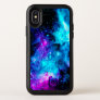 Aqua Blue Galaxy Pink Black OtterBox iPhone X Case