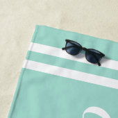 Aqua Blue Girls Weekend Personalized Name Beach Towel (In Situ)