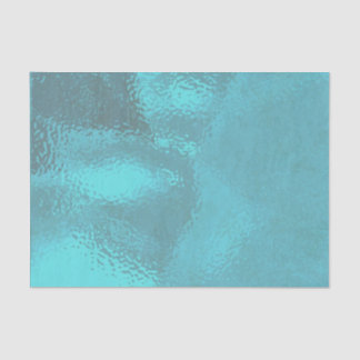 Aqua Blue Glass Look Tissue Paper