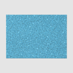 Aqua Blue Glittery Crushed Sea Glass Tissue Paper