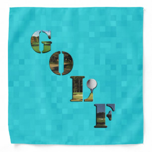 Aqua Blue Golf,  Bandana