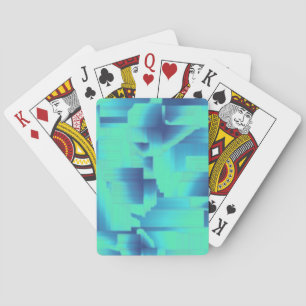 Aqua Blue Halls Poker Cards