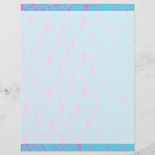 Aqua blue hot pink geometric abstract digital (Front)