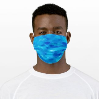 Aqua Blue Jewel Face Mask--Non-Medical Cloth Face Mask