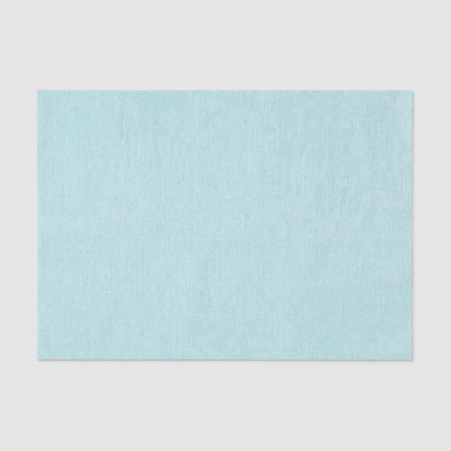 Aqua blue linen printed texture tissue paper (Front)