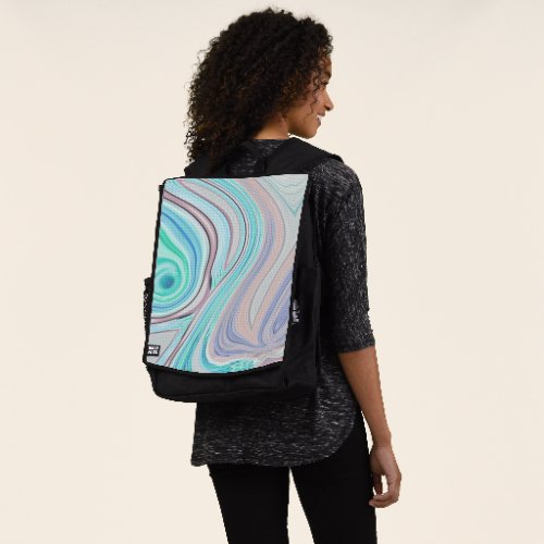 aqua blue mint green lilac purple pastel rainbow backpack