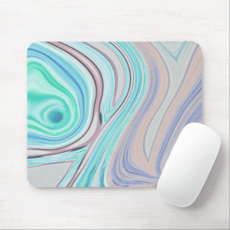 aqua blue mint green lilac purple pastel rainbow mouse pad