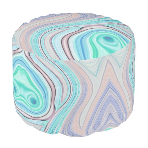 aqua blue mint green lilac purple pastel rainbow pouf