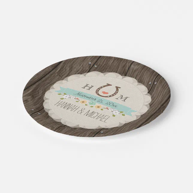 Aqua blue deals paper plates