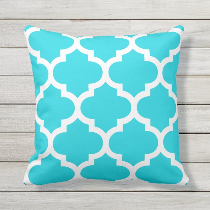 aqua outdoor pillows