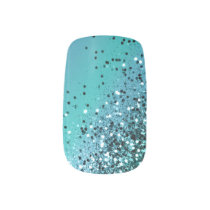 Aqua Blue OCEAN Glitter #1 #shiny Minx Nail Art Aqua Blue OCEAN Glitter #1 #shiny Minx Nail Art