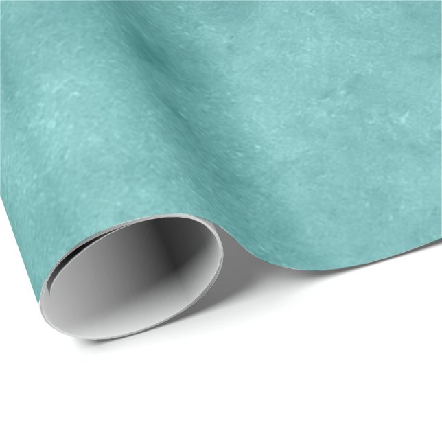 Aqua Blue Ocean Marble Molten Pastel VIP Wrapping Paper (Roll Corner)