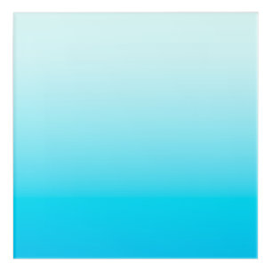 Aqua blue ombre background acrylic print