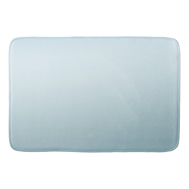 Aqua Blue Ombre Bathroom Mat (Front)