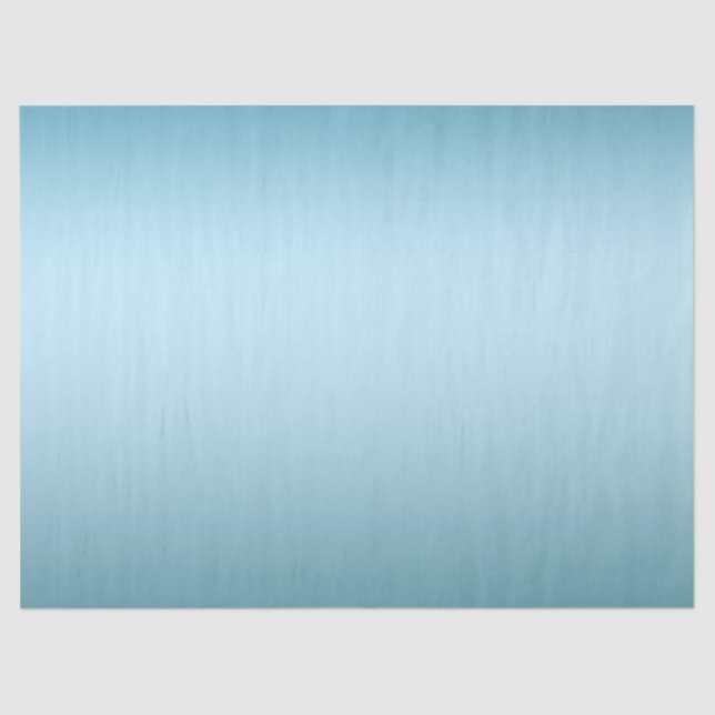 Aqua Blue Ombre Birthday Tissue Paper (Front)