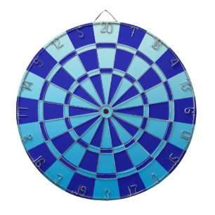 Aqua Blue Ombre Dartboard With Darts