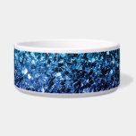 Aqua blue Ombre faux glitter sparkles Bowl<br><div class="desc">Beautiful girly glamorous dark and light blue shiny glitters sparkles. Photo of cyan and dark blue sparkles not actual glitter!</div>