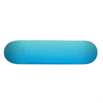 Aqua Blue Ombre Skateboard Deck by Comp_Skateboard_Deck at Zazzle