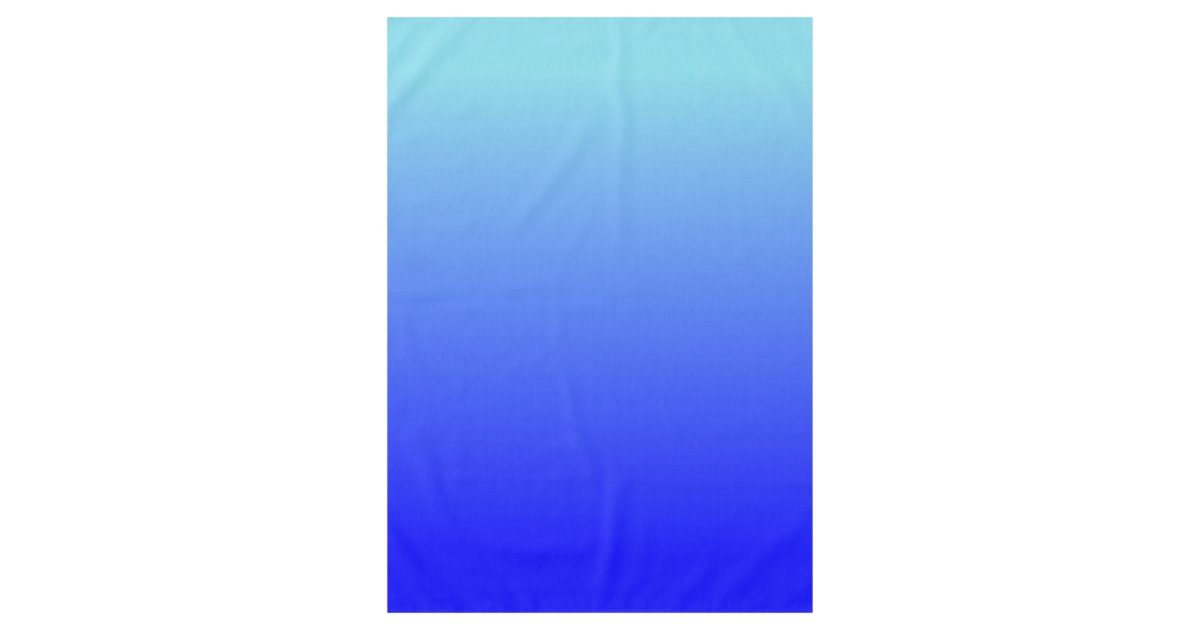 Aqua Blue Ombre Tablecloth