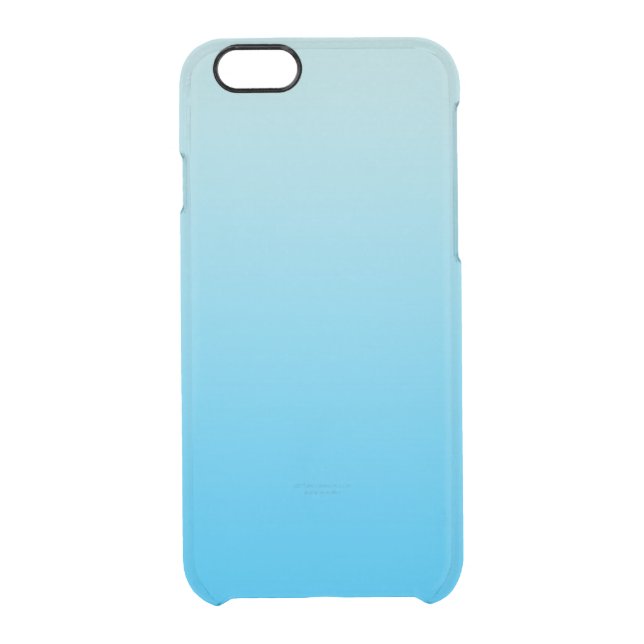 Aqua Blue Ombre Uncommon iPhone Case (Back)