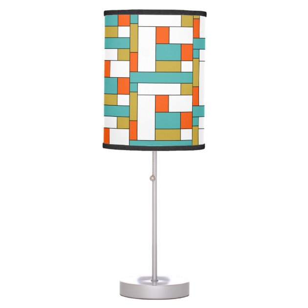 gold mid century table lamp