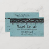 Aqua Blue Professional Appointments Business Card (Front/Back)