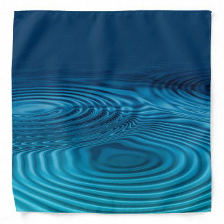 Aqua Blue Ripples Bandana