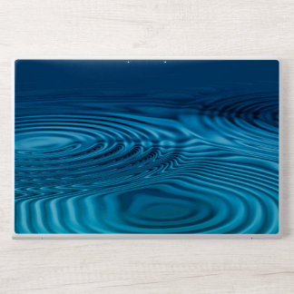 Aqua Blue Ripples HP Laptop Skin