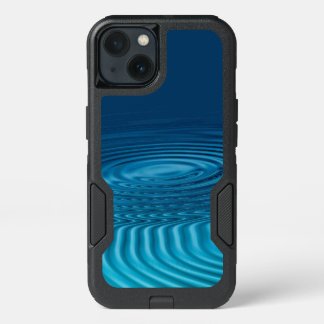 Aqua Blue Ripples iPhone 13 Case