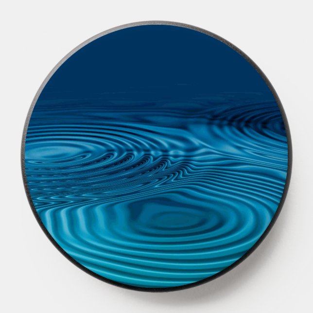 Aqua Blue Ripples  PopSocket (Popsocket)
