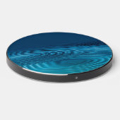 Aqua Blue Ripples Wireless Charger (Front 2)