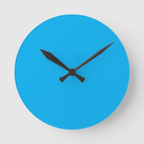 Aqua Blue Round Clock