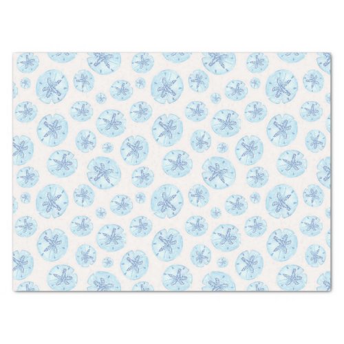 Aqua_blue sand dollar tissue paper