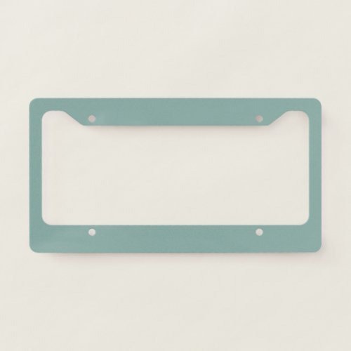 Aqua Blue Solid Color License Plate Frame