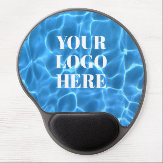 Aqua Blue Swimming Pool Photo for Your Logo Gel Mouse Pad
